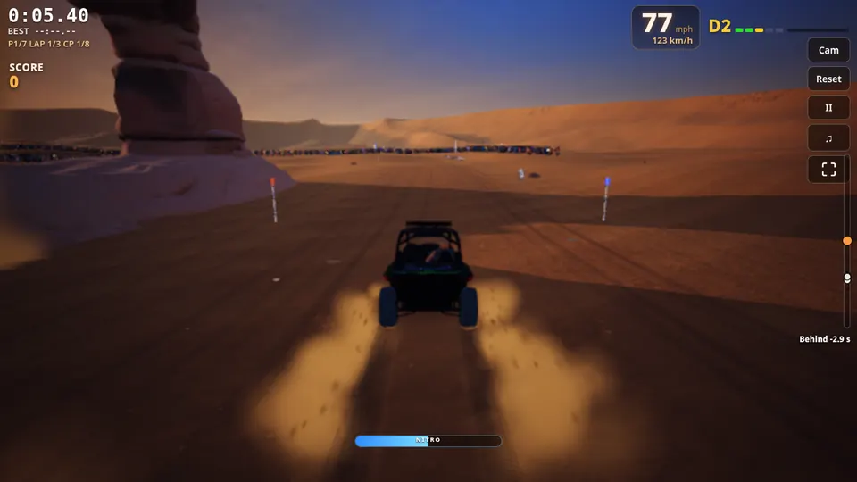 Racing with the keyboard